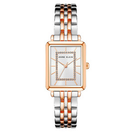 Жіночий наручний годинник Anne Klein з блискітками, сріблястий та рожеве золото