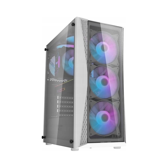 Корпус для ПК darkFlash DK352 Plus, білий, Tower, 4 aRGB вентилятори
