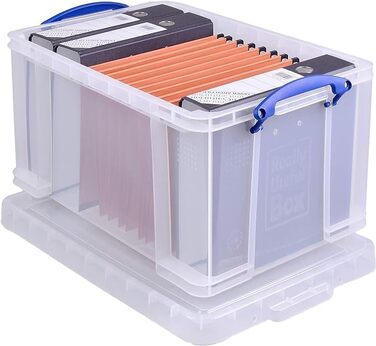 Пластикова прозора коробка для зберігання Really Useful Box 48 літрів, 402x315x610 мм, поліпропілен