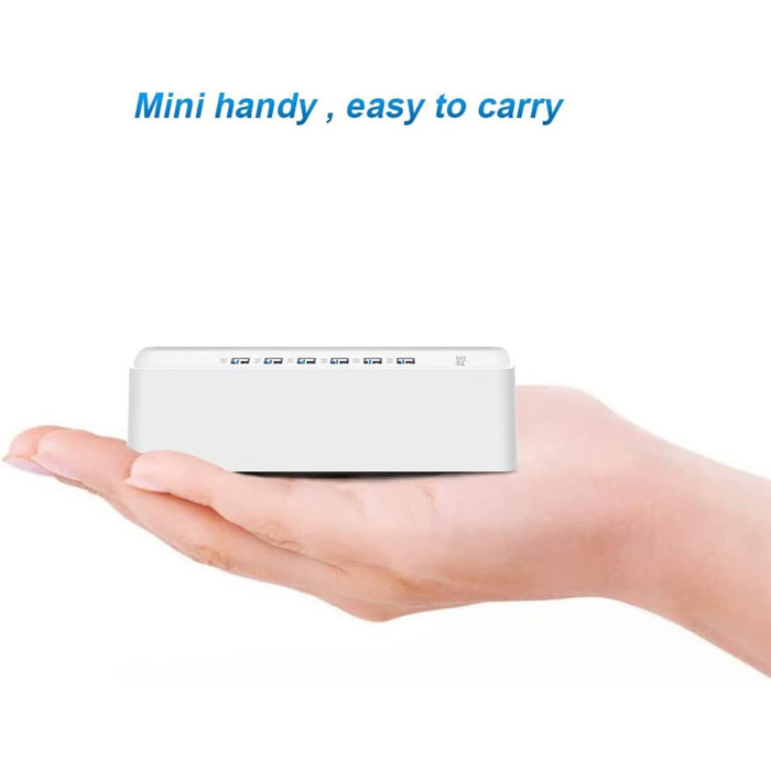 USB-зарядний пристрій 20 портів, портативна станція швидкої зарядки для iPhone, iPad, Samsung, Google, Xiaomi, Huawei та інших пристроїв