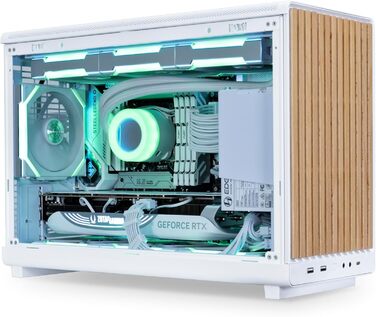 Корпус Lian Li DAN Cases A3 Wood Edition для ПК Micro-ATX з дерева Бук, білий Micro-Tower, ігровий корпус, корпус для ПК білий