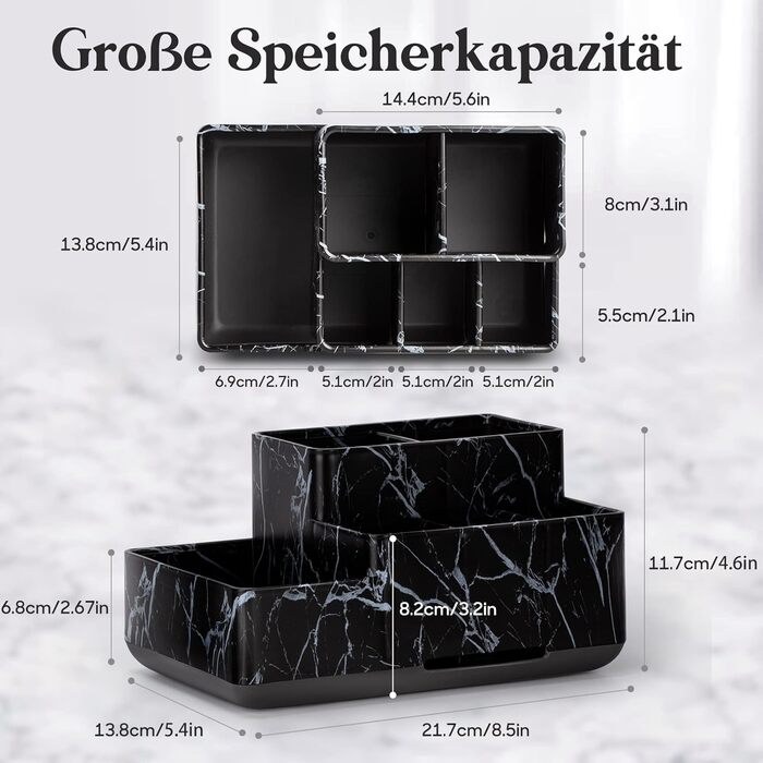 Тримач для зубних щіток з підсвічуванням, електричної зубної щітки, знімний, для зберігання зубної пасти та бритви, легко миється, білий (чорний)