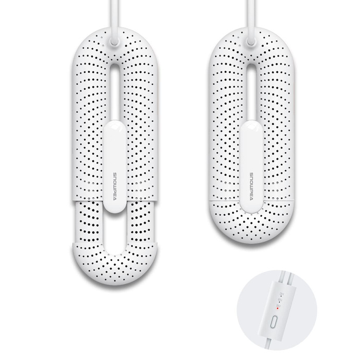 Електрична сушарка для взуття Snowpea: сушарка для чобіт, усунення запаху, автоматичне вимкнення (біла)