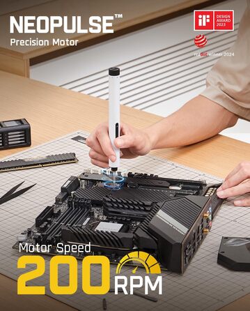 Акумуляторний шуруповерт Fanttik E1 MAX, 50 в 1, прецизійний набір з магнітом, 2 швидкості, для ремонту iPhone, ноутбуків, окулярів