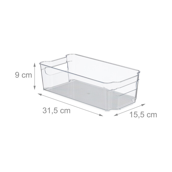 Relaxdays Refrigerator Organizer with Handles