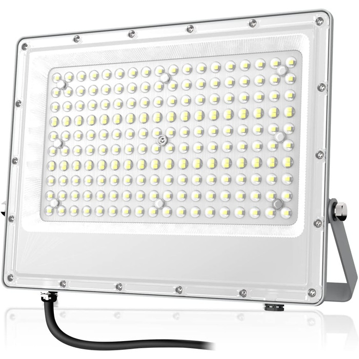 LED Floodlight Outdoor 150W, 15000LM Super Bright LED Floodlight, 6000K Cold White Spotlight IP65 Waterproof Floodlight Outdoor Spotlight for Garden, Terraces, Garage, Workshop, Sports Field