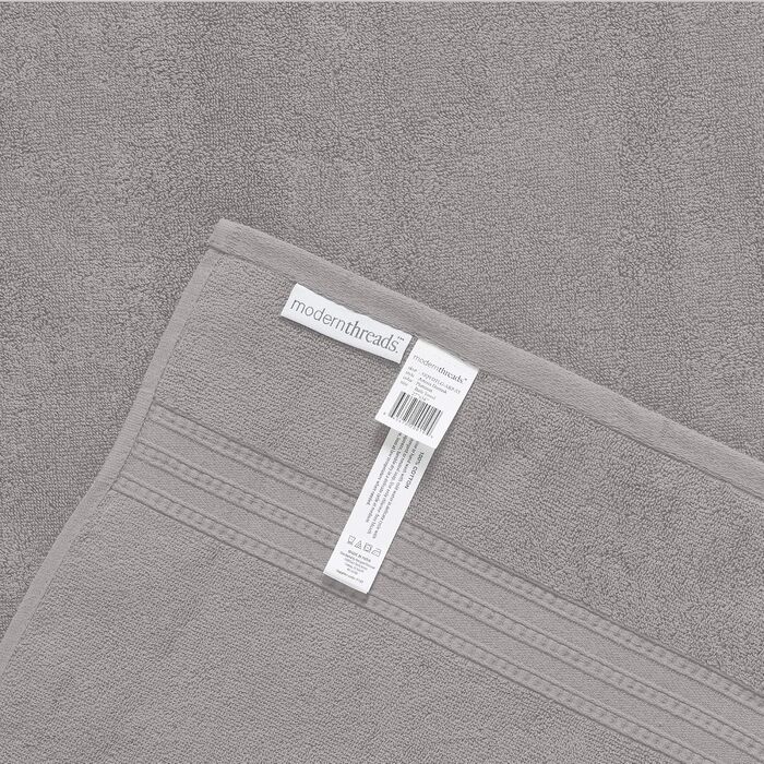 Набір махрових рушників Jacquard від Modern Threads Amrapur Overseas Artesia, двосторонні, 6 шт., колір шавлія/сірий