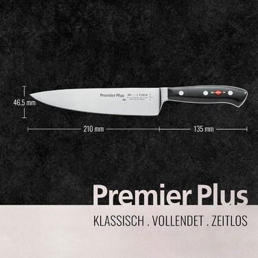 Ніж кухонний F. Dick Premier Plus 21 см, нержавіюча сталь X50CrMoV15, 56 HRC