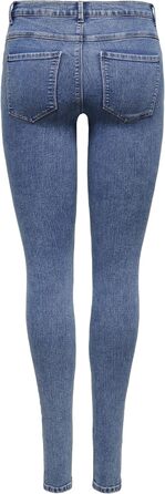 Джинси жіночі ONLY Skinny DNM NOOS сині, базові, стрітстайл, розмір L/32L, Black Denim