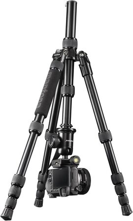 Штатив Mantona DSLM Travel - чорний, для камер, з кульковою головкою, до 5 кг
