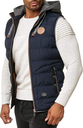 Чоловіча тепла жилетка Blackrock з капюшоном та коміром - Navy (темно-синій)