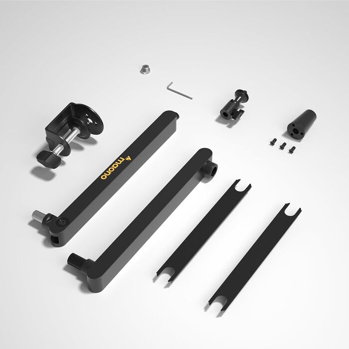 MAONO Тримач для мікрофона BA92 (Чорний) – низькопрофільний з кабелепроводом для чистого робочого місця