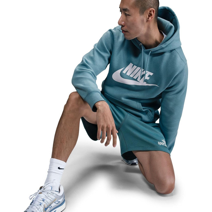 Чоловіче худі Nike Sportswear Club Fleece BV2654, колір Denim Turq/White, розмір 3XL