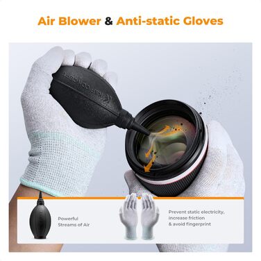 Набір для чищення об'єктивів K&F Concept 15-в-1 (23-в-1) з рідиною для чищення оптики