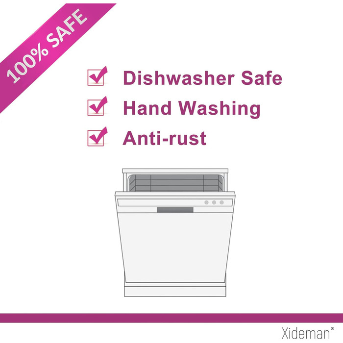 Набір столових приборів 24 предмети для 6 осіб, нержавіюча сталь 18/10, титанове покриття, кольоровий, з зазубреним ножем, для посудомийної машини