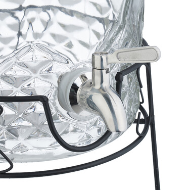 Relaxdays Drink Dispenser with Stand, 8 L
