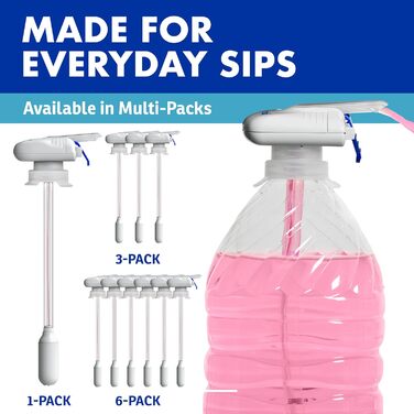 The Magic Tap Automatic Drink Dispenser – Hands-Free Drink Dispenser for Refrigerator – Perfect for Milk, Juice – Gifts for Women & Men – 1 Pack, White
