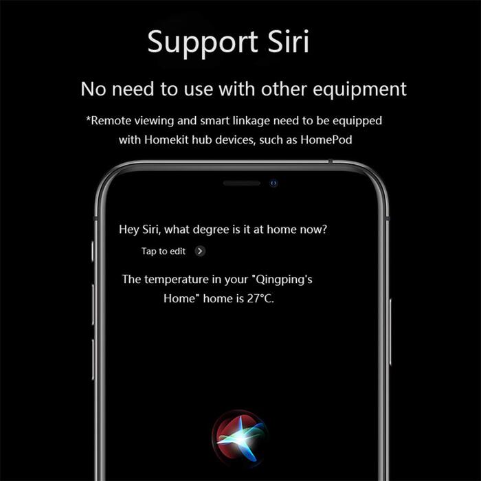 Qingping Electronic Ink Screen Hydrometer Humidity Indoor T-Version CGG1T, Temp and RH Monitor Support Homekit Siri Thread