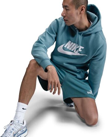 Чоловіче худі Nike Sportswear Club Fleece BV2654, колір Denim Turq/White, розмір 3XL