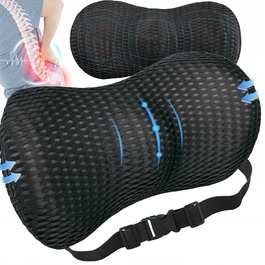 Ортопедична подушка під поперек з ефектом пам'яті (Memory Foam) для авто та крісла