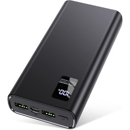 Портативний зарядний акумулятор Power Bank 24000mAh з швидкою зарядкою 22,5W, USB-C, для iPhone, Tablet, Laptop, подорожі, кемпінг