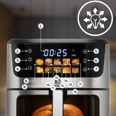 Аерофритюрниця RETOO OR1102-R 1800 Вт, 6,5 л