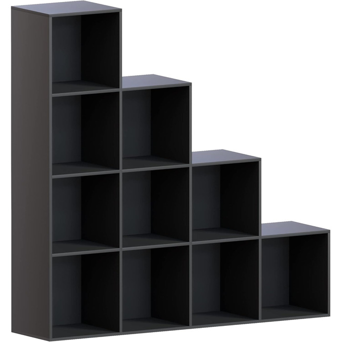 Стелаж Vida Designs Durham 10 кубів, чорний, для книг і зберігання, органайзер у вітальню