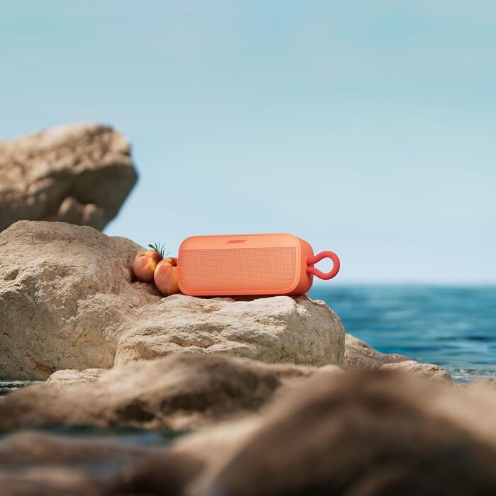 Bose SoundLink Plus: Портативна Bluetooth колонка для вулиці, чорний колір (Персиковий захід). До 20 годин роботи!