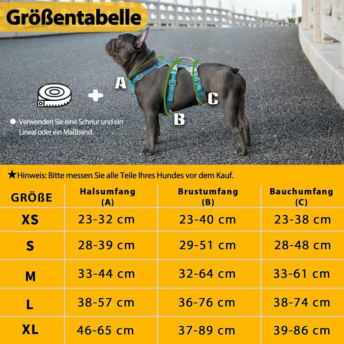 Шлейка безпеки для собак Huntboo, антизламна, зі світловідбиваючими елементами та м'якою ручкою, регульована жилетка для маленьких собак, для прогулянок та тренувань (S, Синій, X-Small, упаковка з 1)