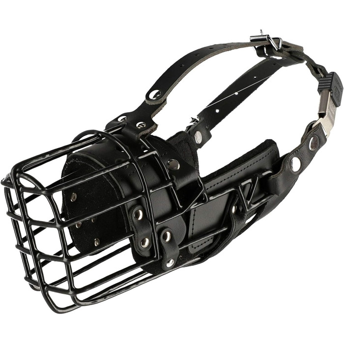 Dingo Gear Rubberized Metal Dog Muzzle for Malinois - Professional, Comfortable, Universal for Long Walks (S03048 Malinois L)