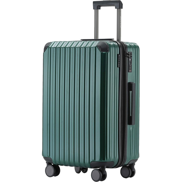 Замок для валізи TSA, набір валіз, тріумф, міцний корпус (темно-зелений, середній, Mittler)