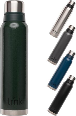 Термос Outdoor Trnk Polar 2 - 1600 мл, нержавіюча сталь, BPA-free, зберігає тепло 40 годин, з 2 стаканчиками, для посудомийної машини (зелений)