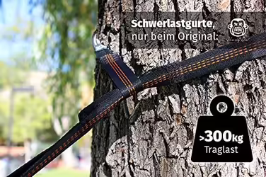 Ультралегка гамак з карабінами та ременями, до 220 кг, 275x140 см, для кемпінгу, туризму, подорожей, бірюзово-оранжевий