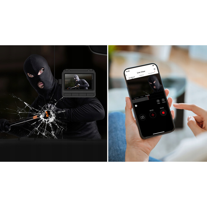 Відеореєстратор DDPAI Z60 Pro 4K HDR з GPS, Wi-Fi, Bluetooth та карткою пам'яті 128ГБ