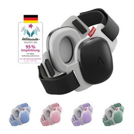 Захисні навушники Alpine Muffy Baby Klassik для дітей до 36 місяців - чорний колір. Безпечні, регульовані, запобігають пошкодженню слуху. Виготовлено в Німеччині.