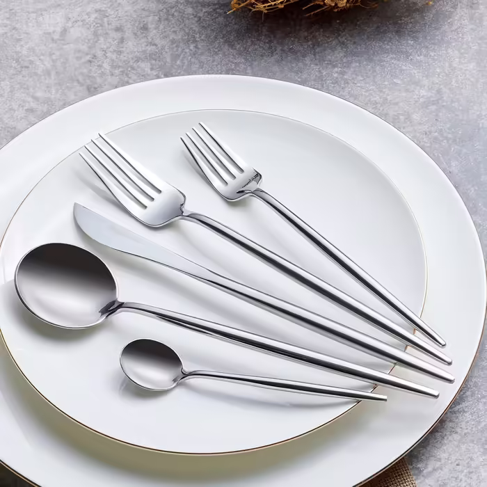 Karaca Jupiter 60-Piece Cutlery Set for 12 People, 18/10 Stainless Steel Cutlery Set, Dishwasher Safe, Perfect for Daily Use, Premium Quality
