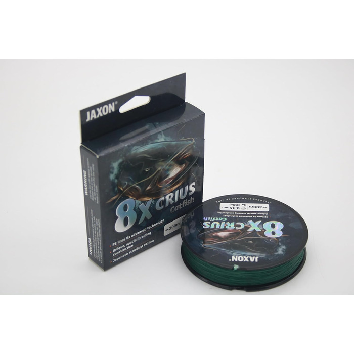 Braided Line Jaxon Crius Catfish 8X 300m green Catfish Line