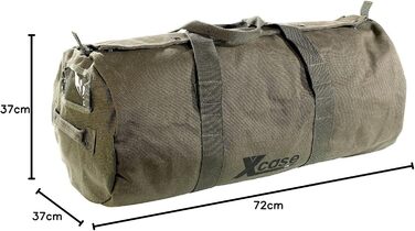 Canvas Sport Bag: Canvas sports and travel bag with carry handle, 70 liters (travel bag, duffel bag with shoulder strap, canvas)
