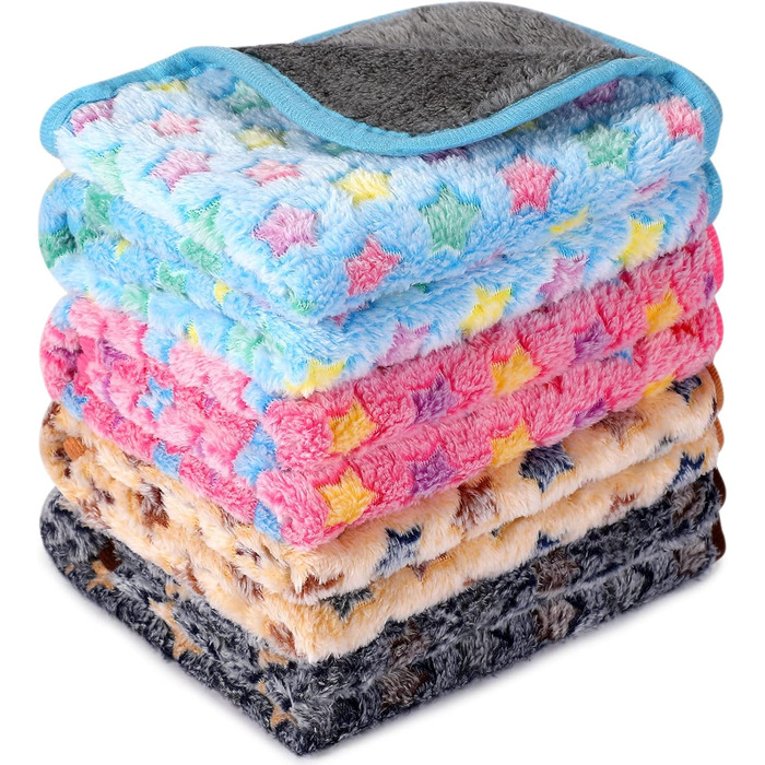 М'яка флісова ковдра для морських свинок та тварин, 30 x 30 см (зірка)