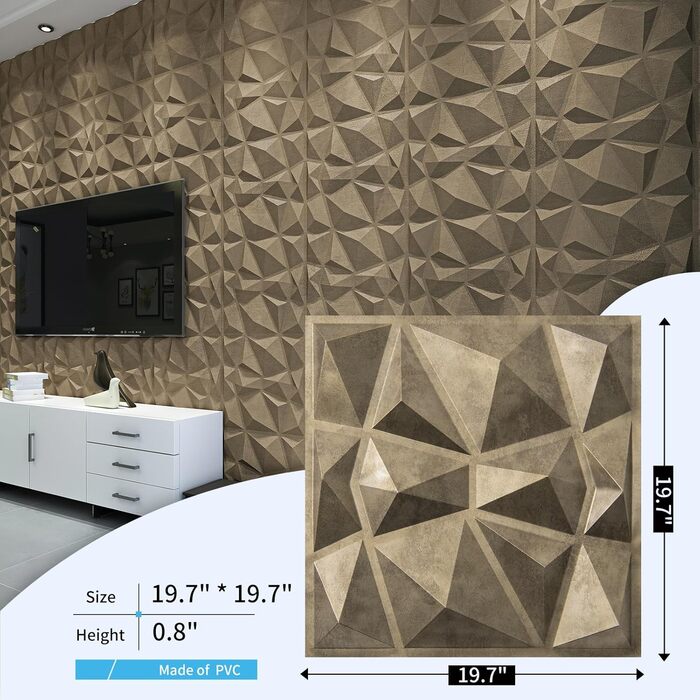 3D панелі для стін Art3d 