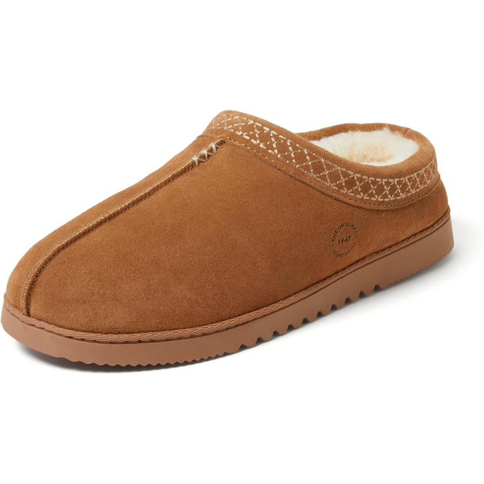 Чоловічі домашні тапочки-клоги Dearfoams з велюру (41 EU, Chestnut 2)