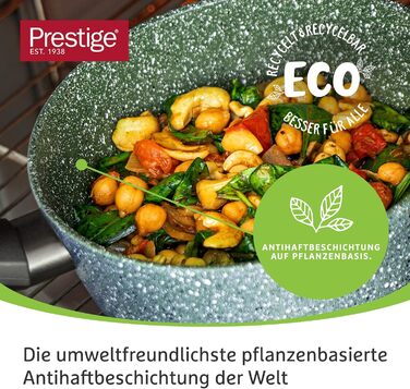 Набір посуду Prestige Eco Antihaft: екологічне антипригарне покриття, PFOA-free, для індукційних плит, 4 шт.
