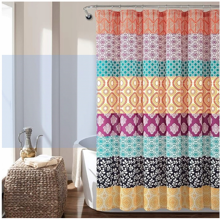 Текстильна штора для ванни Floraweg, 180 x 200 см