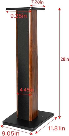 Підставка для акустики Suuiwau з текстурою дерева, універсальна, для домашнього кінотеатру, 60 см (70 см)