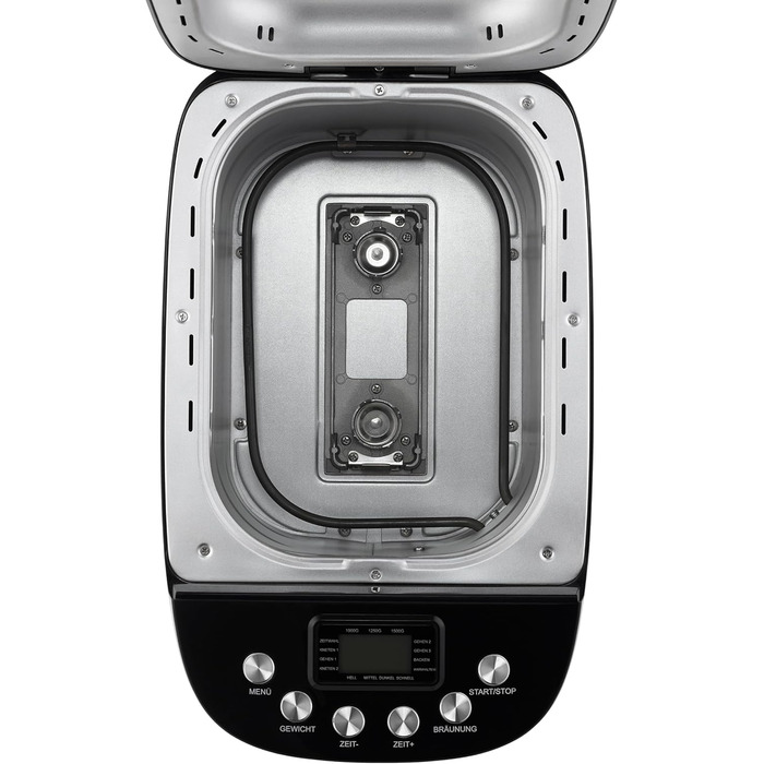 Unold 68525 BACKMEISTER Big Black: хлібопечка для 1.5 кг, 15 програм, без глютену, таймер, підігрів, LCD дисплей