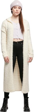 Кардиган жіночий Urban Classiс з капюшоном та пір'ям, чорний (3XL, Whitesand)