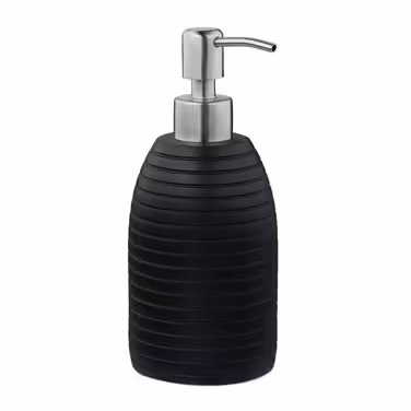 Relaxdays Stainless Steel Soap Dispenser with Grooves