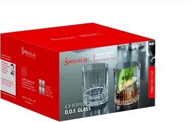 Набір склянок Spiegelau D.O.F. для віскі, 4 шт., 368 мл, Double Old Fashioned, з кришталевого скла