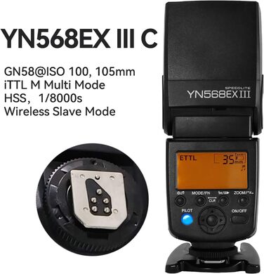 Спалах Yongnuo YN568EX III: Бездротовий Master/Slave TTL для Canon DSLR