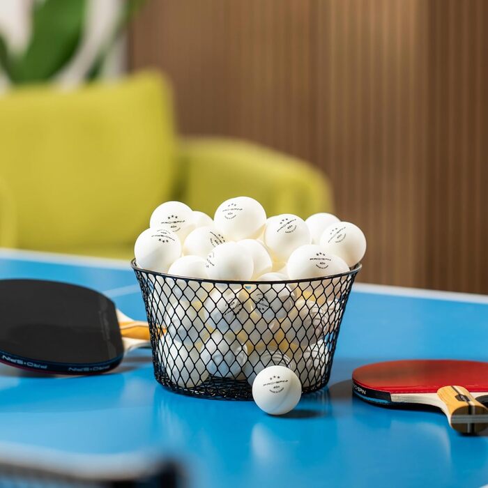 PRO SPIN Table Tennis Balls - 3 Star 40+ White Table Tennis Balls | High-Quality ABS Training Balls | Durable for Indoor & Outdoor Use, Competition & Play - 60 Pack